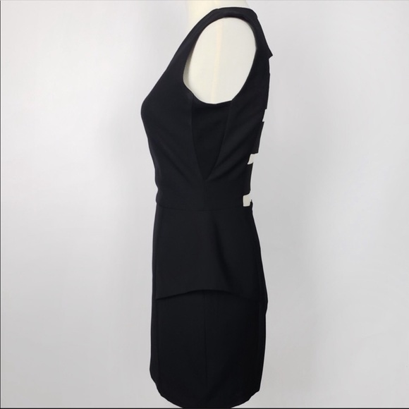 Michelle Mason Peplum Bandage Dress Size 0 - Picture 3 of 8